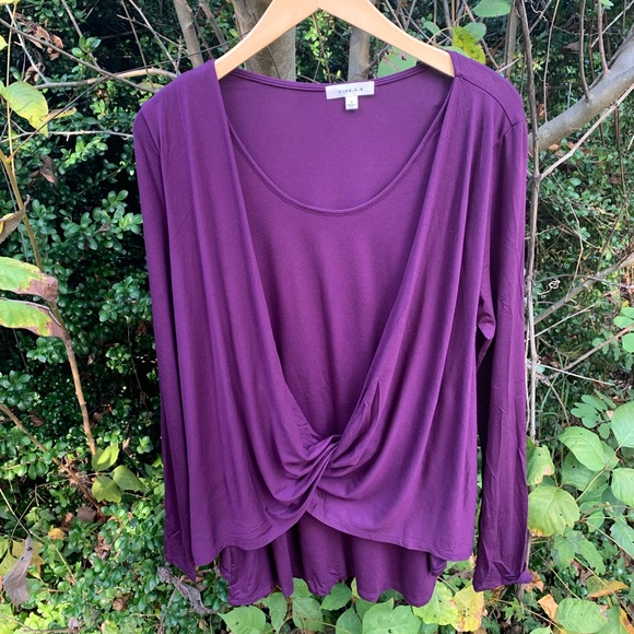 Gili Purple Twist Top - Picture 2 of 2
